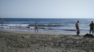 Marion beim Strandspaziergang